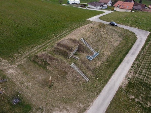 rempart celtique - vue aérienne