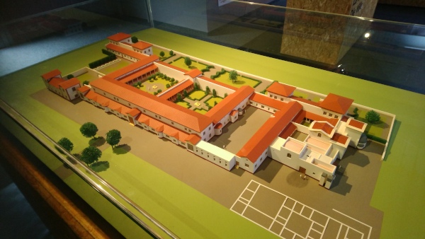 Scale model of the villa